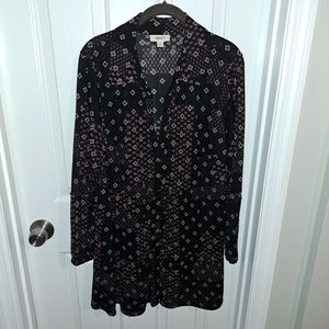 Style & Co Black Nylon Blouse Size 1X